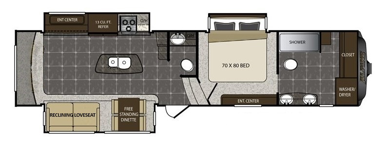 2017 KEYSTONE ALPINE 3731SB - Bayou Outdoor Supercenter